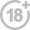 18+ logo footer